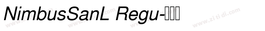 NimbusSanL Regu字体转换